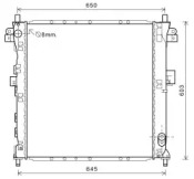 AVA QUALITY COOLING dwa2123 -  Радиатор, охлаждение двигателя